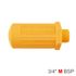 Plastic Breather Silencer 3/4' M Orange